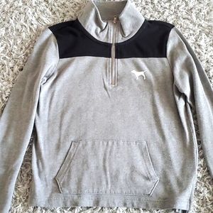 Pink victoria secret half zip